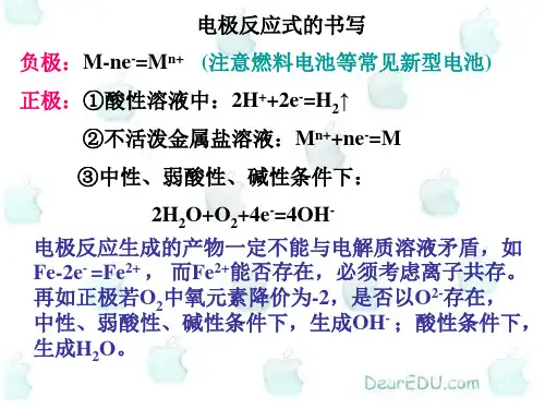 人教版选修四高中化学4.2-化学电源ppt