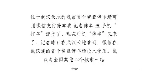 手机“停车”进入武汉