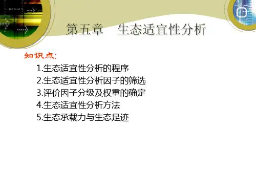 景观生态适宜性分析