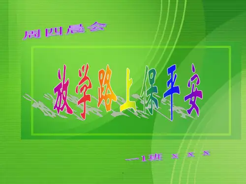 小学生安全教育:放学路上保平安