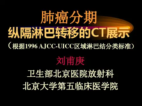 胸部CT纵隔淋巴结分区