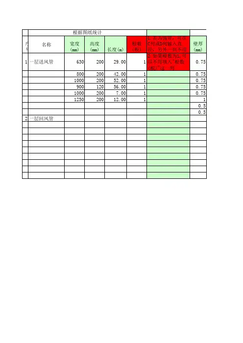 风管计算软件