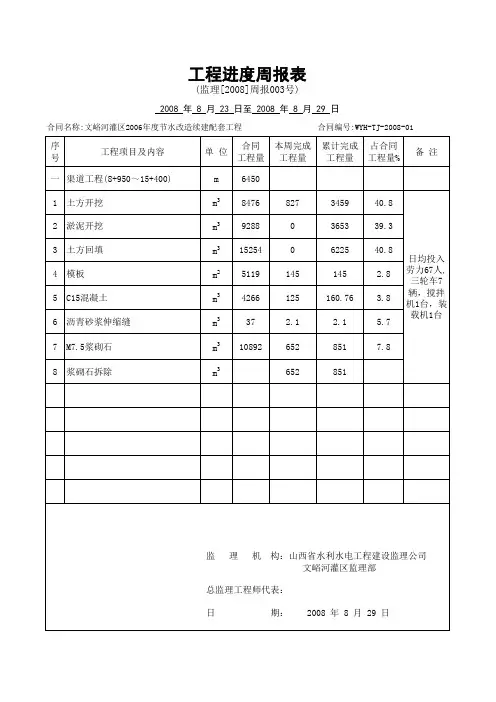 监理周报03号