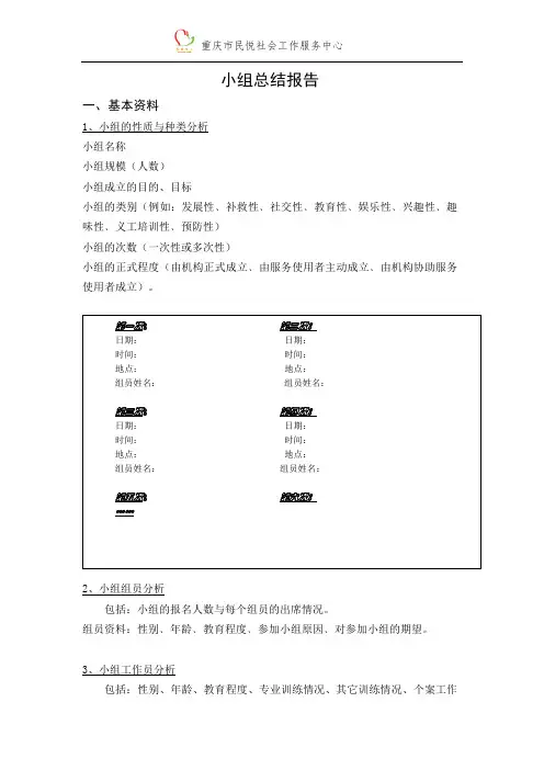 3.小组总结报告模板(戈)