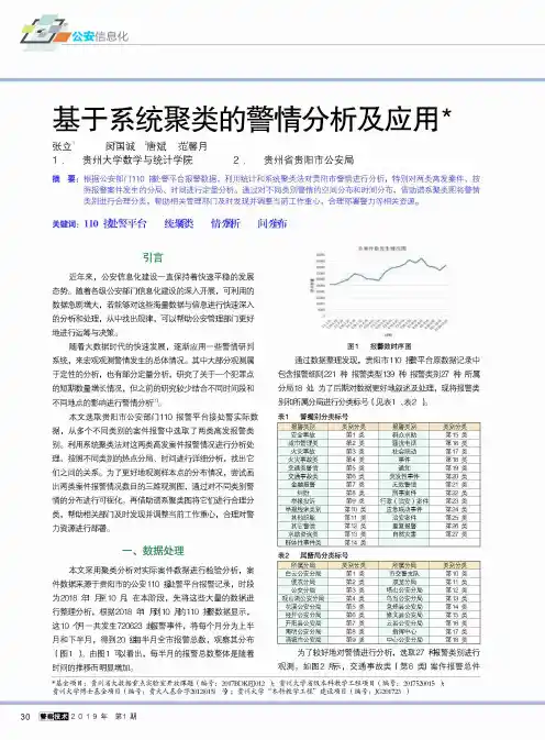 基于系统聚类的警情分析及应用