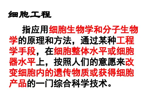 人教版选修三植物细胞工程精品PPT课件