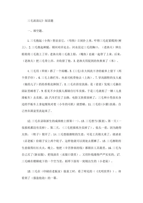 三毛流浪记 2