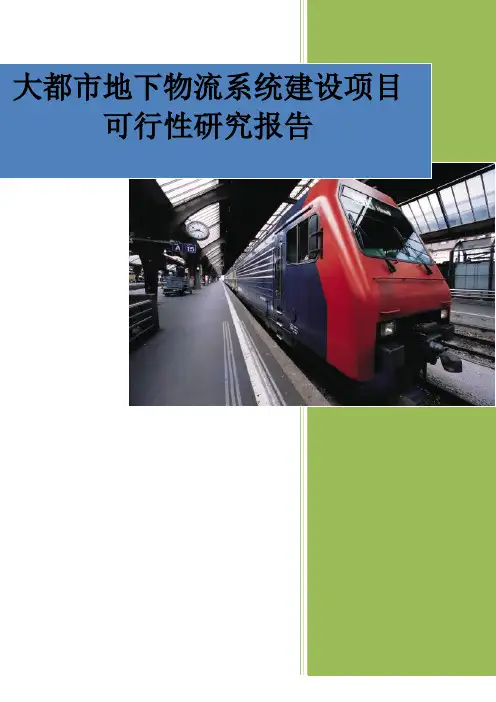 地下物流系统建设项目可行性研究报告