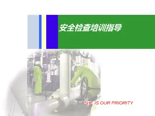安全检查培训指导
