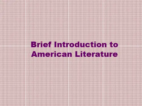 美国文学American Literature