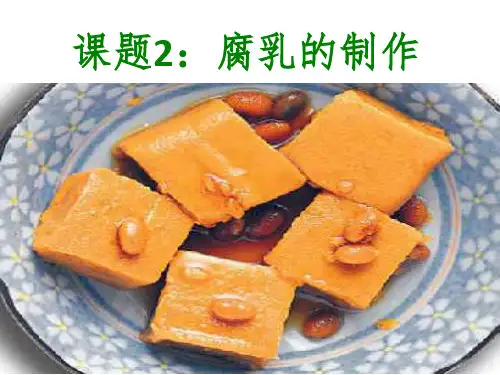 腐乳的制作1ppt课件