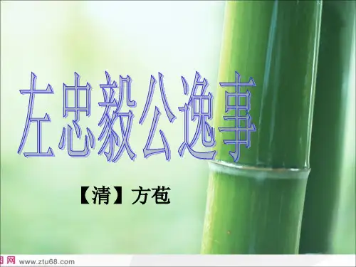 左忠毅公逸事