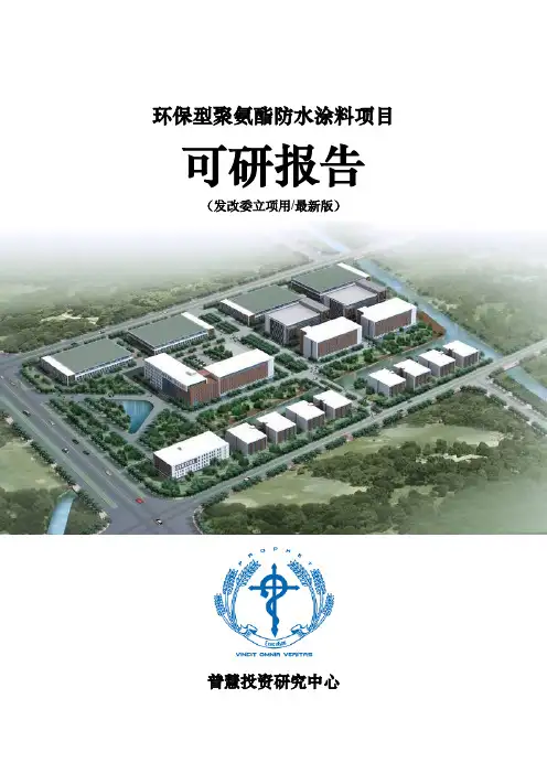 环保型聚氨酯防水涂料项目可研报告发改委立项用(最新版)