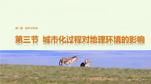 高中地理 第二章 第三节 城市化过程对地理环境的影响课件 湘教版必修2