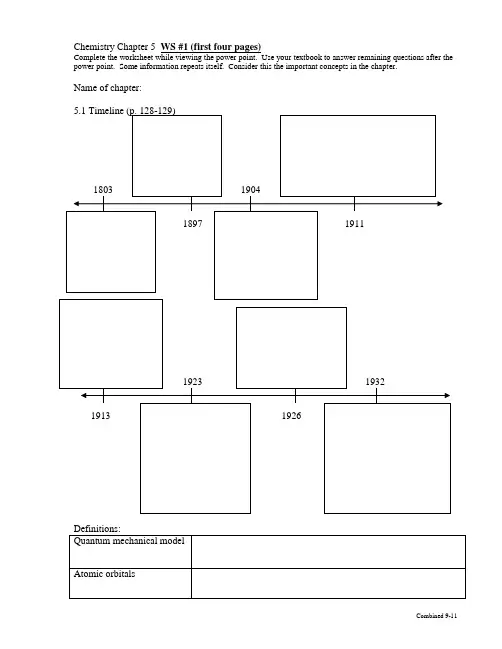 Chemistry Chapter 5