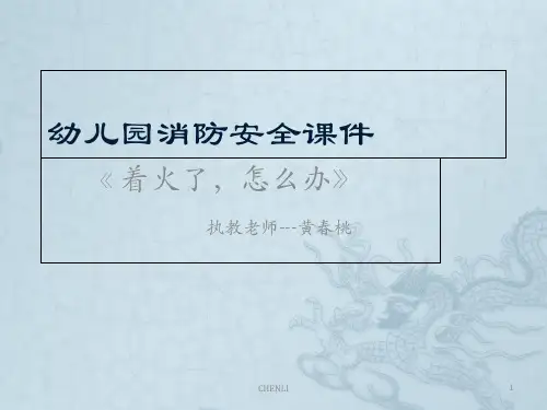 幼儿园消防安全(共49张)PPT课件
