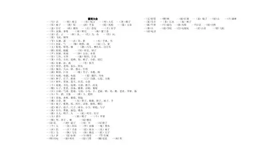 量词大全