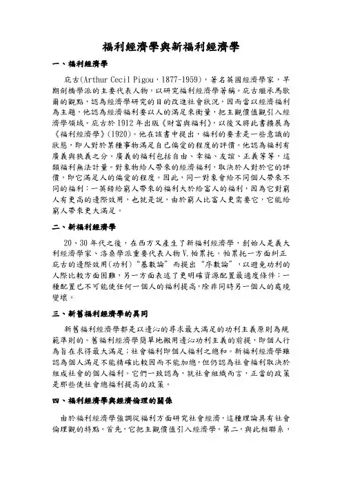 福利经济学 2