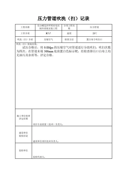 强度、气密性试验