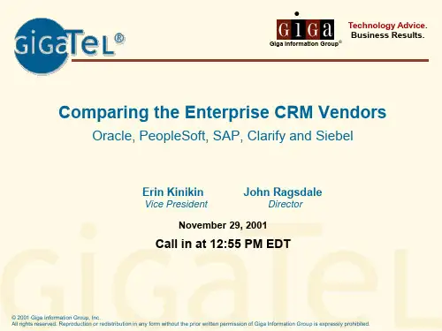 CRMComparingtheEnterpriseCRMVendors(英文版)