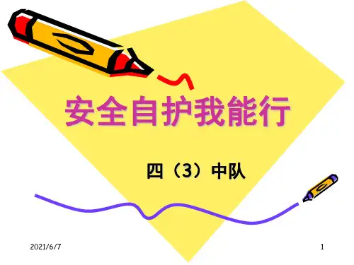 安全自护我能行PPT课件