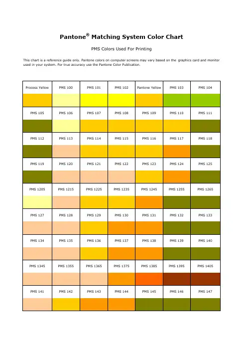 PANTONE 潘通色卡 电子版
