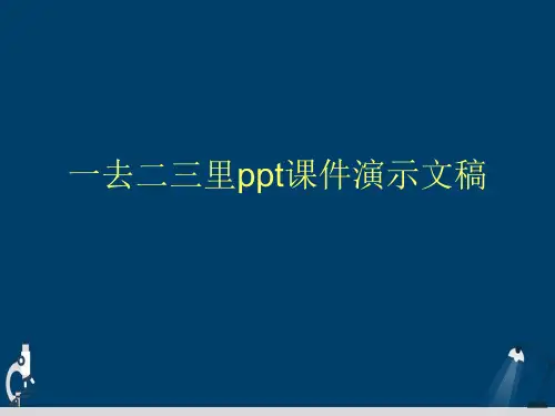 一去二三里ppt课件演示文稿