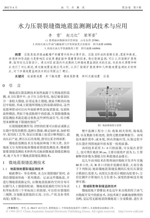 水力压裂裂缝微地震监测测试技术与应用