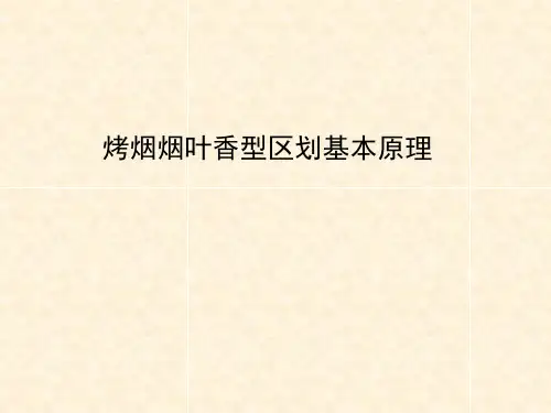 烤烟烟叶香型风格区划基本原理
