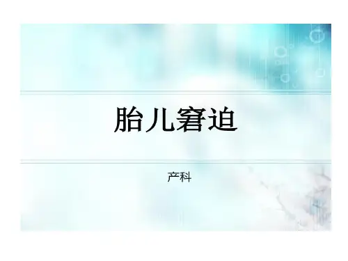 胎儿窘迫护理诊断共22页