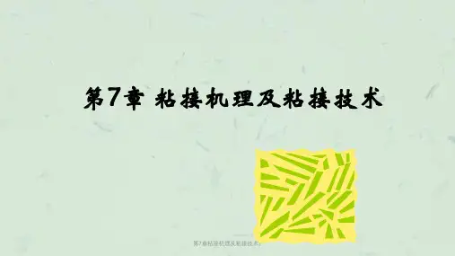 第7章粘接机理及粘接技术1