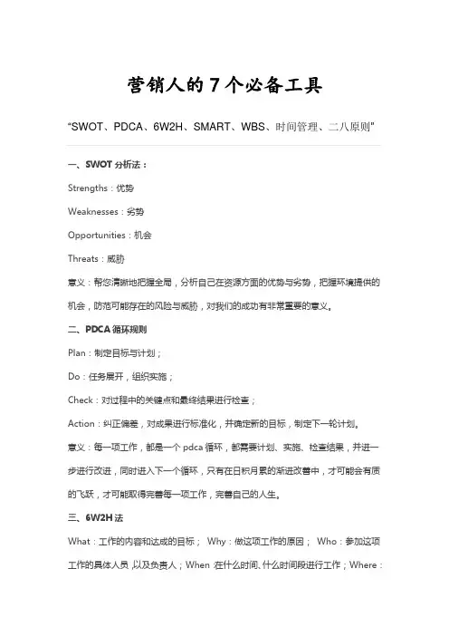 营销人的7个必备工具