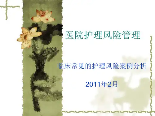 护理风险案例分析XXXX年