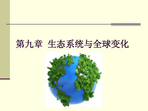 生态系统和全球变化62页PPT