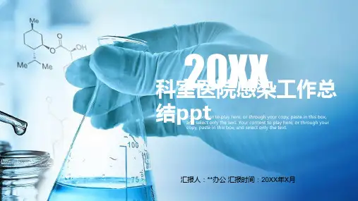 科室医院感染工作总结ppt