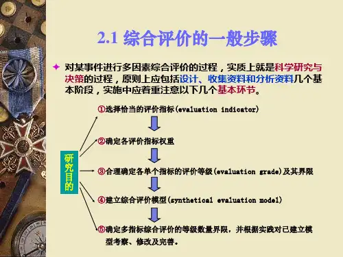 层次分析及综合评价方法