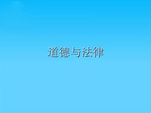 道德与法律