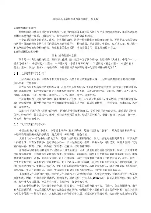 小区组团植物配置的一些心得体会