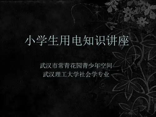 小学生用电知识讲