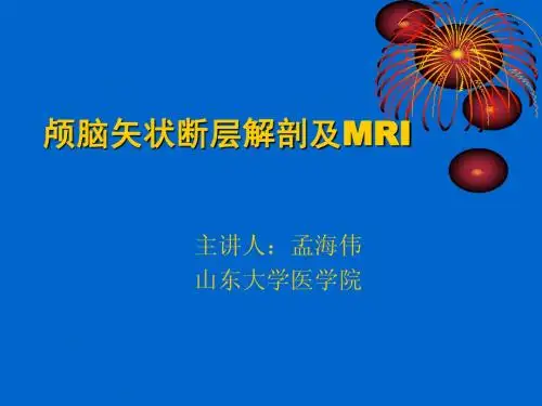 5、颅脑矢状断面
