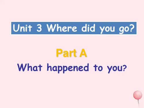 人教版六年级英语下册Unit3WheredidyougoPartA课件