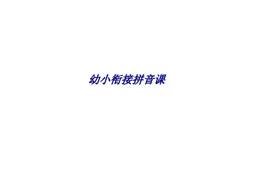 幼小衔接拼音课专题培训课件