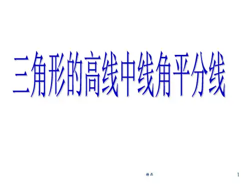 三角形的高线、中线、角平分线ppt课件
