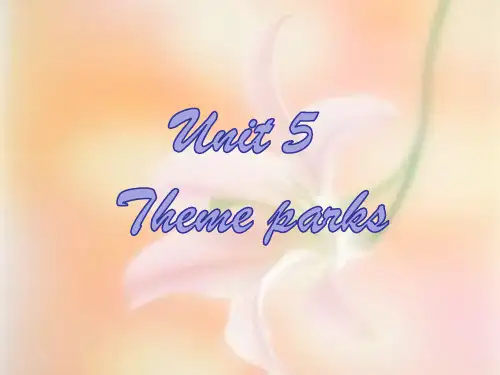 《Theme  parks》ppt