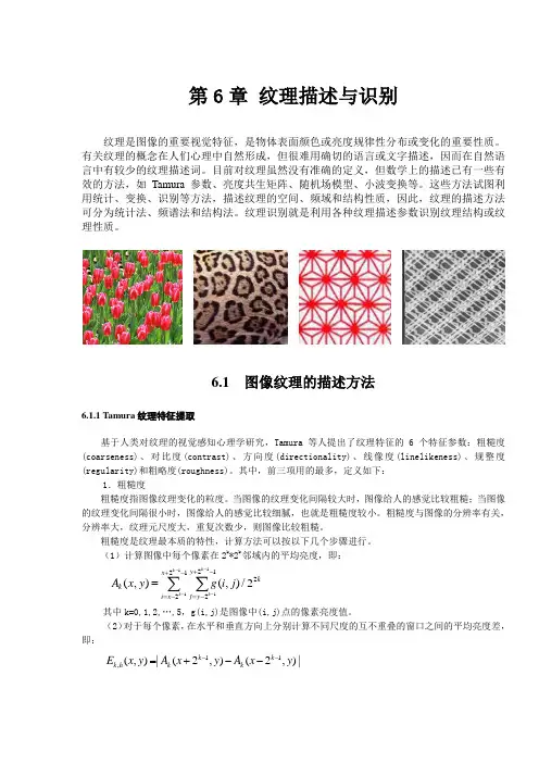 第6章 纹理描述与识别