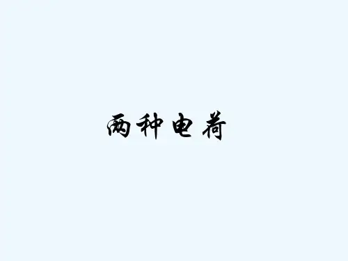 物理人教版九年级全册两种电荷PPT课件