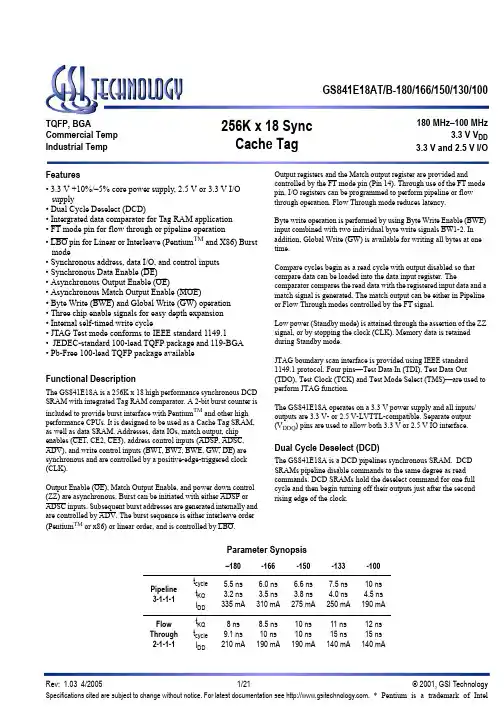 GS841E18AB-166中文资料