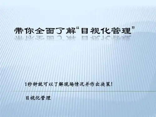 目视化安全管理