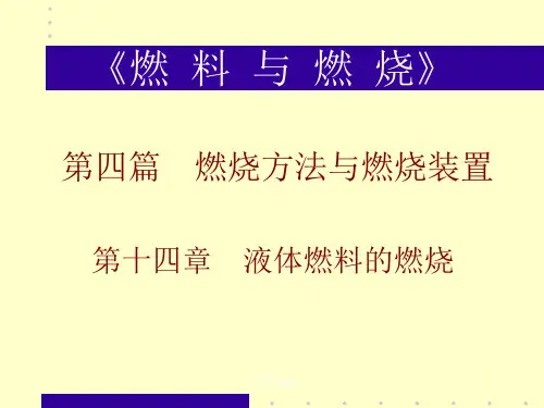 《燃料与燃烧》PPT课件