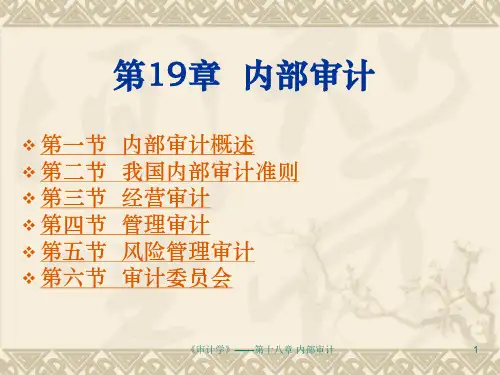 第19章 内部审计